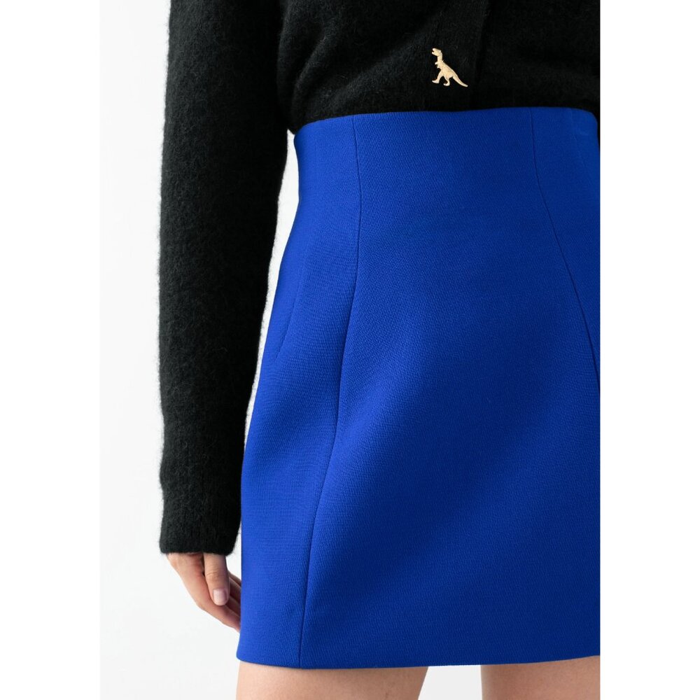 💙 Electric Blue High-Waisted Mini Skirt 💙 - Picture 3 of 11